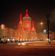 The St.Nicholas Orthodox Cathedral in Harbin,China