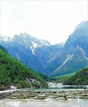 The landscape of Baishuitai,Lijiang,Yunnan Province,China