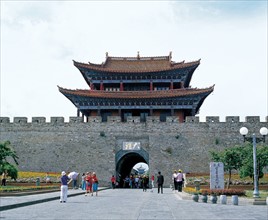 The gate tower of Dali,Yunnan Province,China