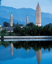 Three Pagodas of Chongsheng Temple,Dali,Yunnan Province,China