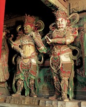 The statues at Dahui Temple,Beijing,China