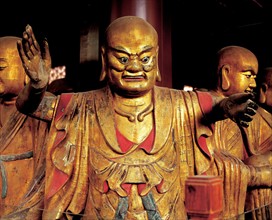 The Arhat statues at Biyun Temple,Beijing,China