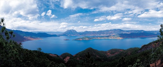 Lugou Lake in Shangrila, Yunnan,China