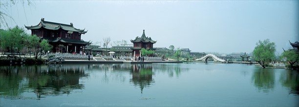 Twenty-Four Bridge in Lean West Lake,Yangzhou,China
