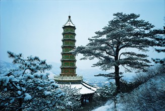 Glazed-Tiled Pagoda,Fragrant Hill,Beijing,China