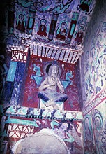 Buddha Statues at Mogao Grottoes,Dunhuang,Gansu Province,China