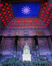 The Statue of Sun Yat-sen at Sun Yat-sen Mausoleum,Nanjing,Jiangsu Province,China