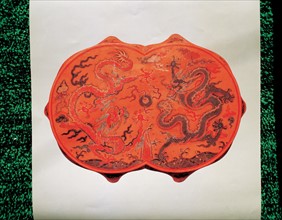 A piece of embroidery handicraft from ancient China