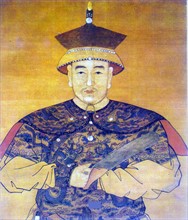 Portrait of emperor Shunzhi,Qing Dynasty