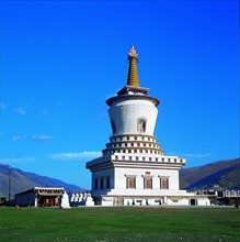 Shengli Pagoda in Daofu of Gyantse,Sichuan,China