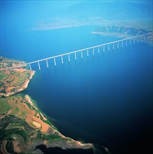 Bridge across Yellow River in Henan,China