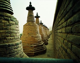 108 Pagodas in Qingtongxia,Ningxia,China