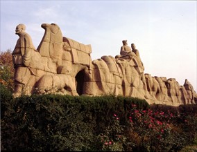 Sculpture of silk road,Xi'an,China