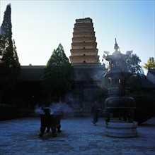 Shandao Pagoda in Xiangji Temple,Xi'an,China
