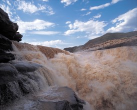 Hukou waterfall on Yellow river,China