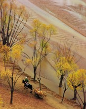 Wuding river in Dingbian county,Shanxi,China