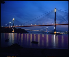 Ting Kau Bridge and Tsing Ma Bridge, Hong Kong