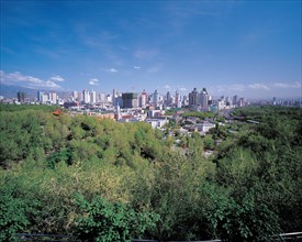 Distant view of Urumqi city,Xinjiang,China