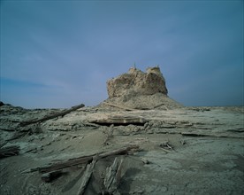 Ruin of pagoda in Lop Nur, Xinjiang,China