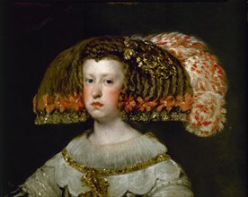 Velázquez, Queen Mariana of Austria (detail)