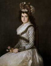 Goya, Jeune dame à la rose