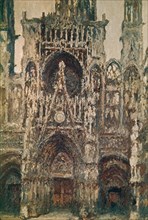 Monet, Cathédrale de Rouen, Le portail vu de face