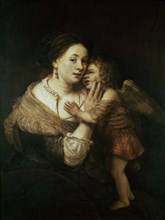 Rembrandt, Venus and Love