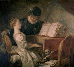 Fragonard, La leçon de musique
