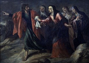 Valdes Leal, La Vierge, Saint Jean et les trois Maries vont au calvaire