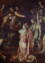 Raphaël, copie: Transfiguration du Seigneur - Détail de la partie inférieure droite