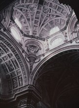 Detail of the dome of Saint Jerome monastery in Granada