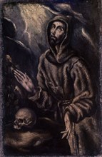 Attribué à Le Greco, Saint François