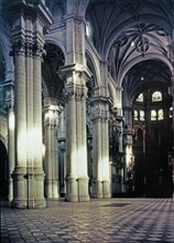 View of the main nave in Granada's cathedral