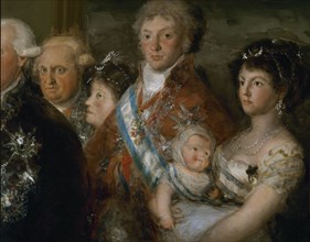 Goya, Famille de Charles IV (détail Antoine - Charlotte - Louis - Marie Louise)