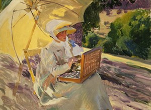 Sorolla, Mary Painting in the Pardo