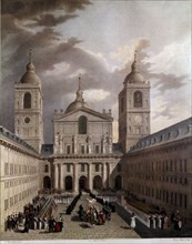 Brambilla, Monastery of the Escorial's court of the kings