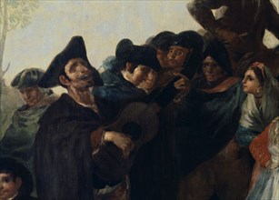 Goya, L'Aveugle à la guitare (détail)