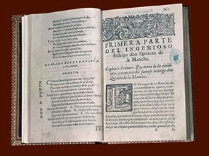 Manuscrit "L'ingénieux hidalgo Don Quichotte de la Manche"