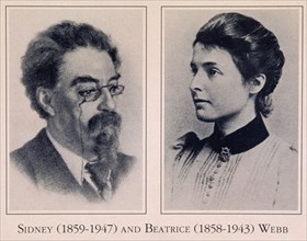 Sydney Webb (1859-1947) et Béatrice Webb (1858-1943)