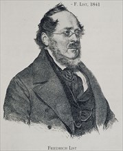 Portrait de l'économiste allemand Friedrich List
