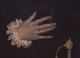 Le Greco, Le chevalier à la main sur la poitrine (détail)
