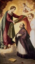 Zurbaran, Imposition of the chasuble to Saint Ildefonse