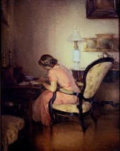 Pellicer, Femme écrivant dans la chambre à coucher