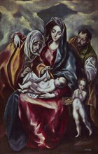 Le Greco, La Sainte Famille avec Sainte-Anne et Saint-Jean