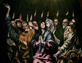 Le Greco, La Pentecôte (détail)