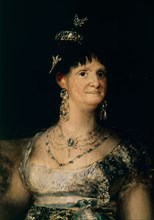 Goya, Famille de Charles VI (détail Reine Marie Louise)