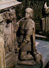 Sepulchre of Alvaro de Luna (detail lord of Santiago)