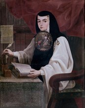 ISLAS ANDRES DE
SOR JUANA INES DE LA CRUZ (COPIA DEL DE CABRERA) - PINTADO EN 1772 - MEXICO -