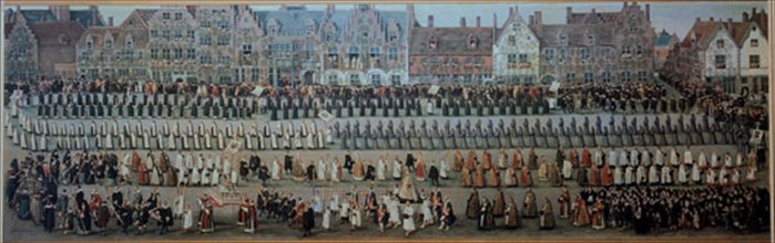 Alsloot, The Ommeganck in Brussels on 31st May 1615: Procession of Notre Dame De Sablon