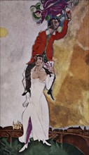 Chagall, Double portrait au verre de vin